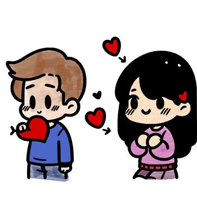 a girl that likes a boy