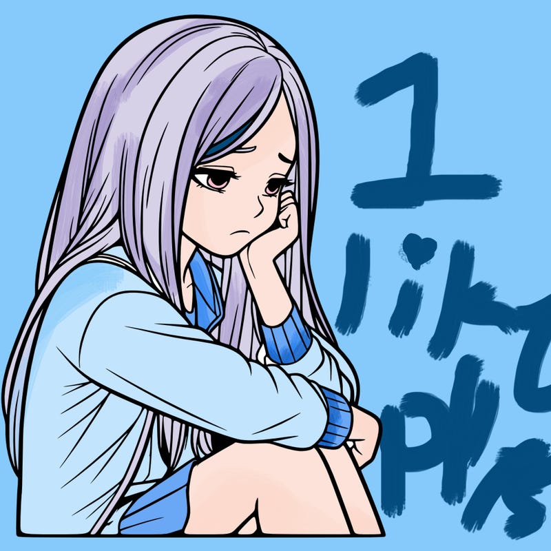 a realistic girl with depression