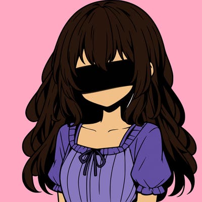 anime girl with no face