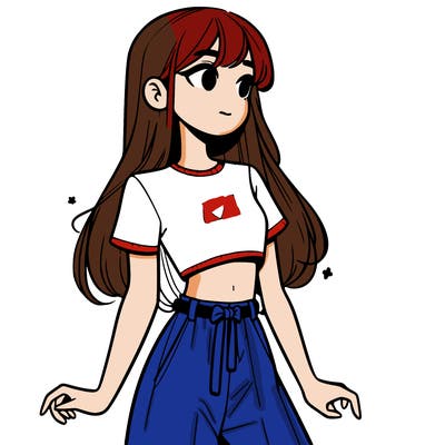 girl in a cute crop top