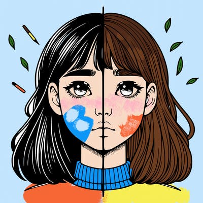 realistic girl split