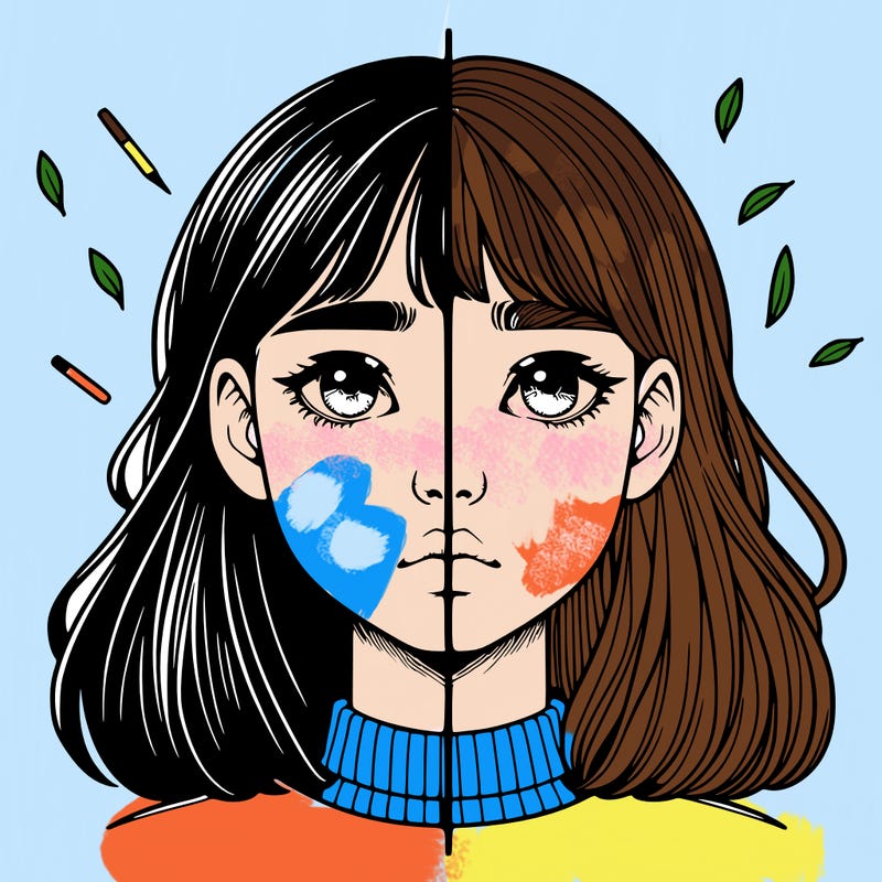 realistic girl split