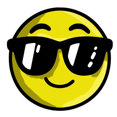 emoji with sunglasses