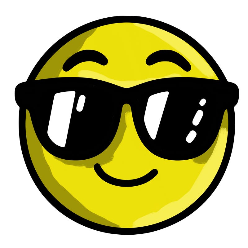 emoji with sunglasses