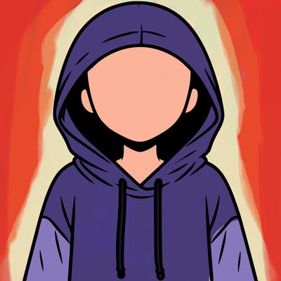 faceless girl in hoodie