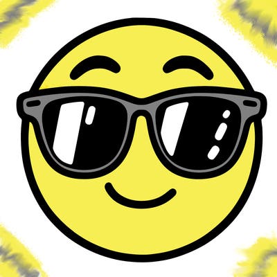 emoji with sunglasses