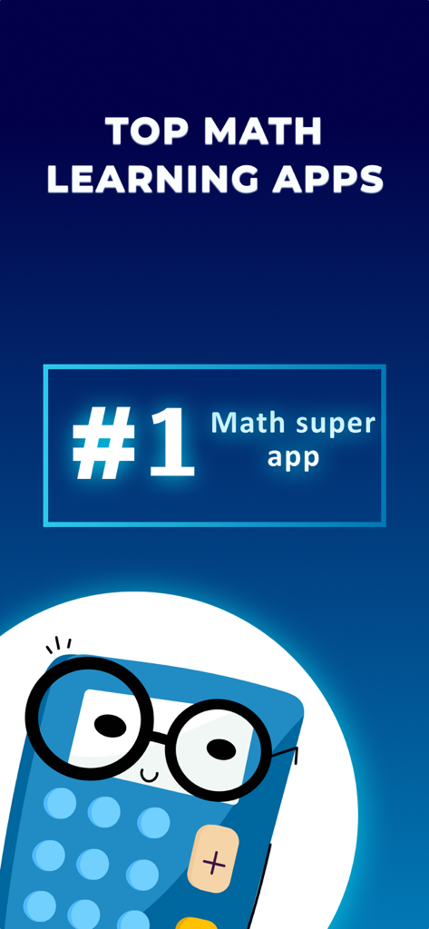 PowerMath Academy - Promotional banner for PowerMath Academy calling it the number one math super app with a friendly calculator character