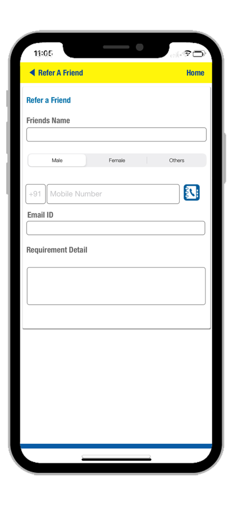 Refer a friend screen on UCOPAY plus digital wallet app