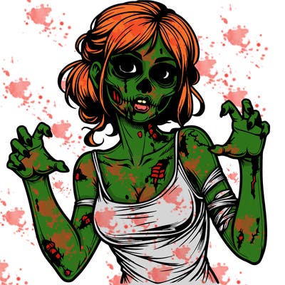 realistic zombie girl