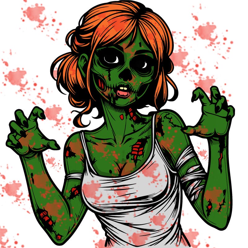 realistic zombie girl