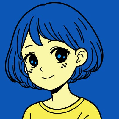 a girl with short hair