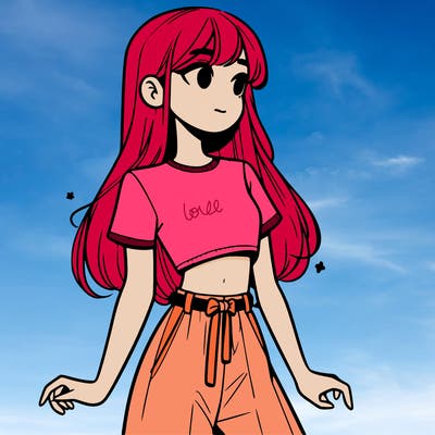 girl in a cute crop top