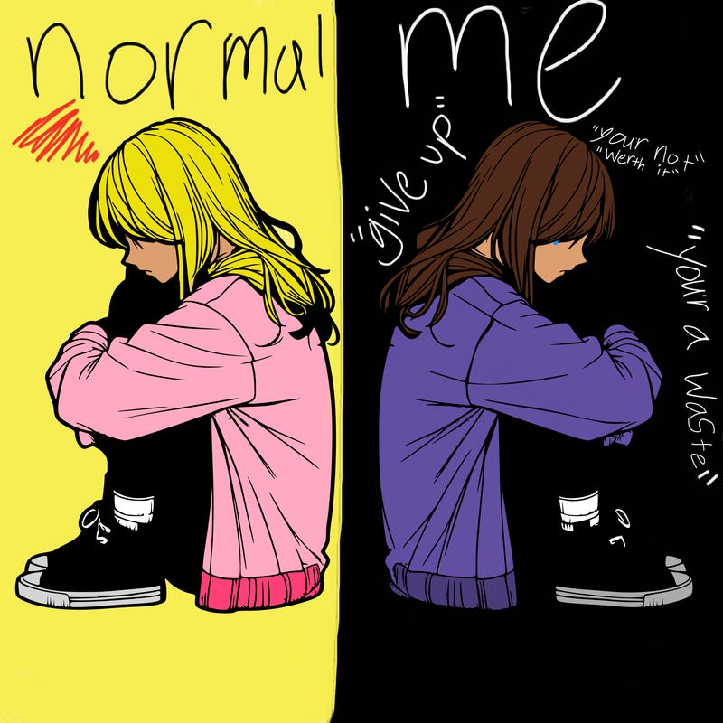 a lonely girl realistic