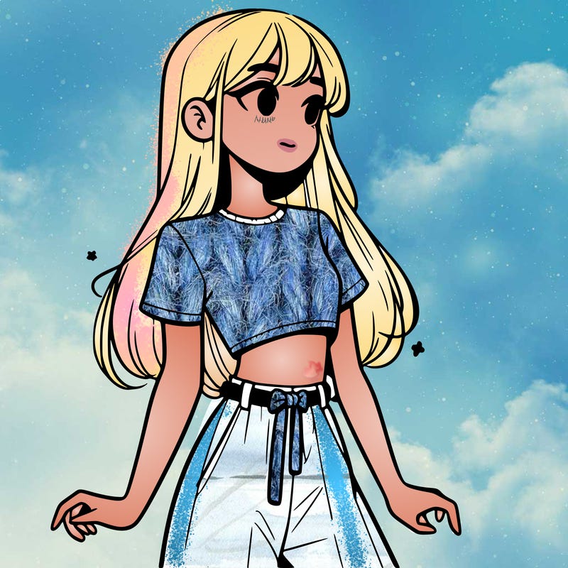 girl in a cute crop top