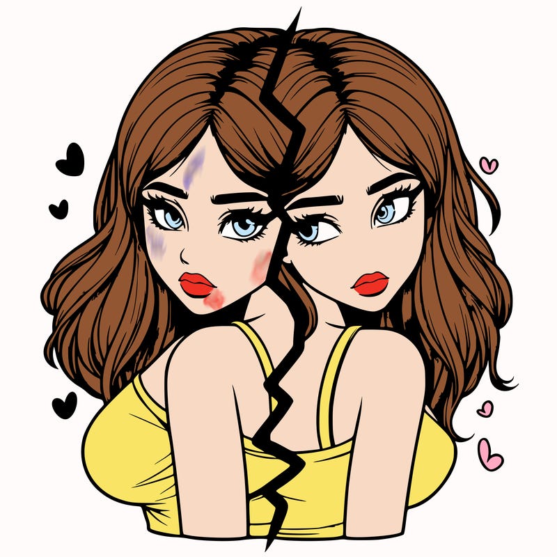 realistic girl split