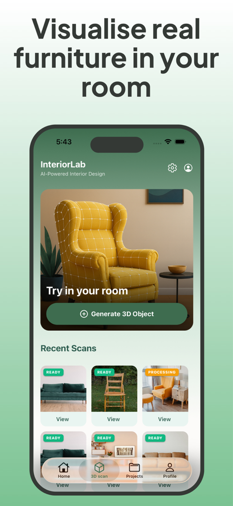 InteriorLab - AI Home Design - Graphics & Design App | MWM