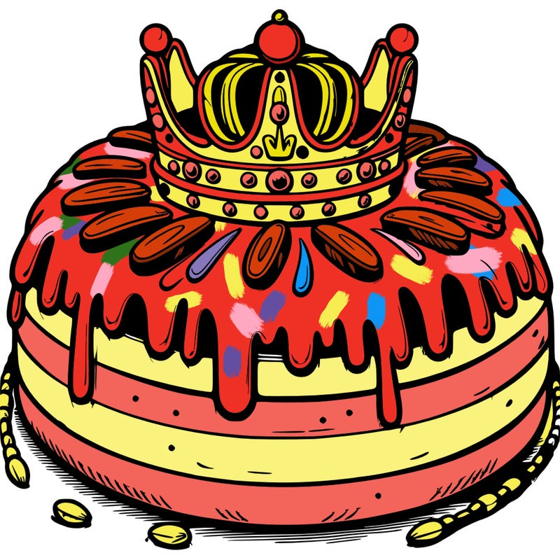 realistic king cake