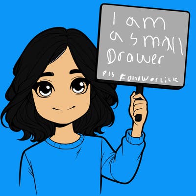 realistic girl holding up a sign