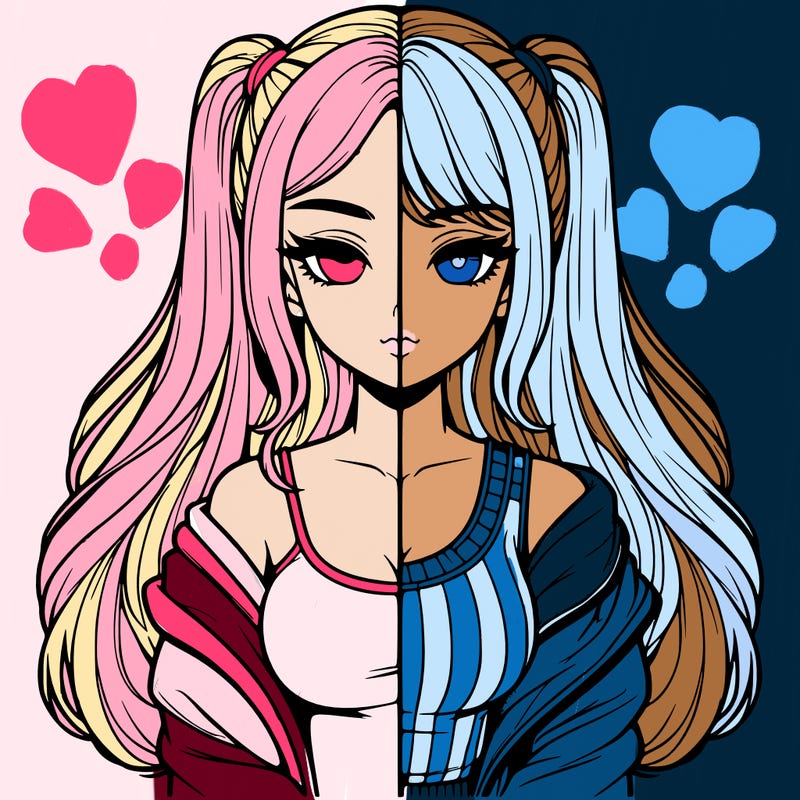 realistic girl split