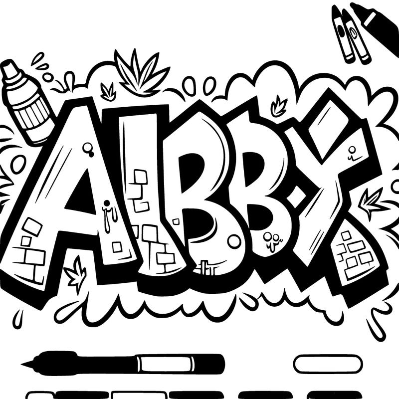 graffiti with the name abby