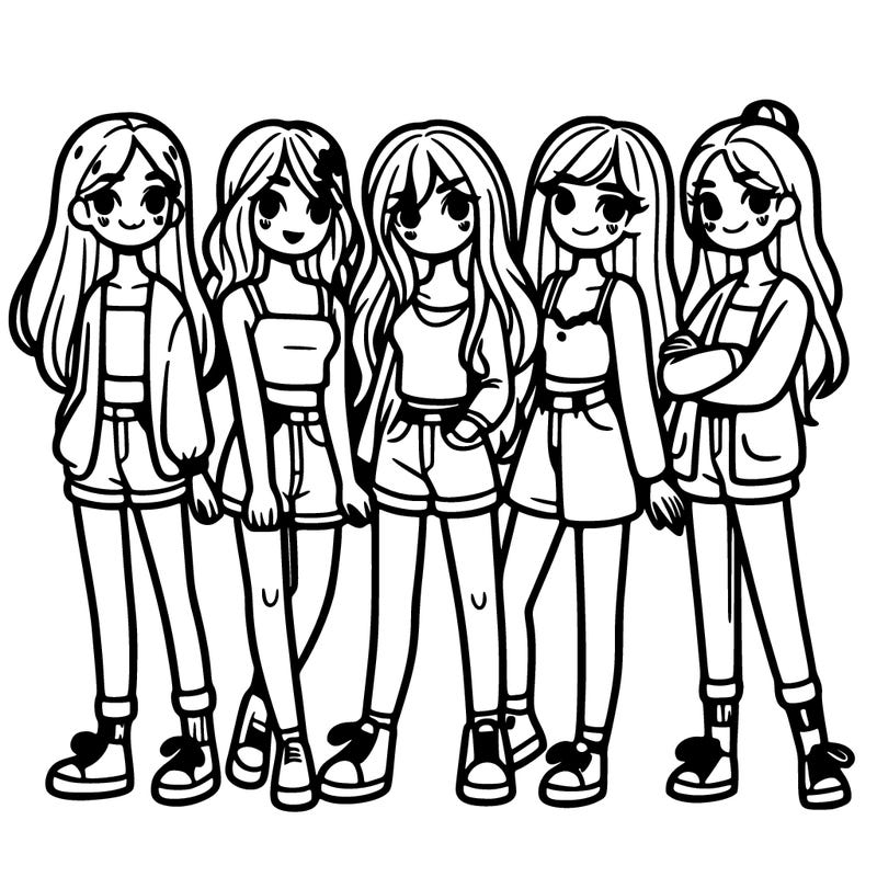 5 friends girls teen