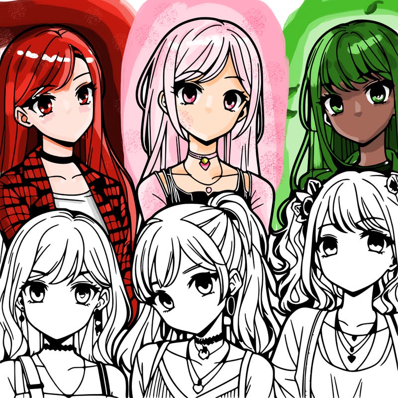 teen manga 4 girls