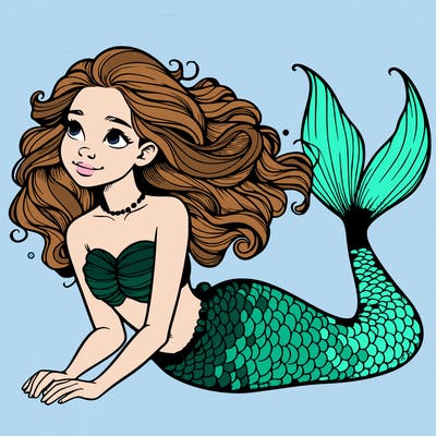 a realistic mermaid