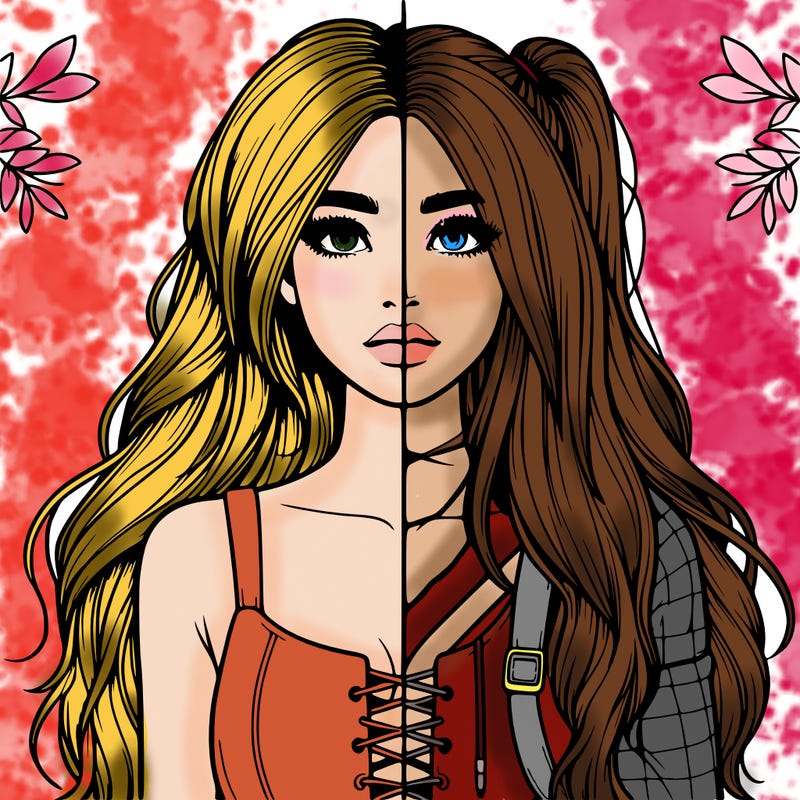 realistic girl split