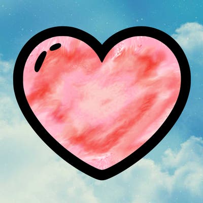 a blank heart