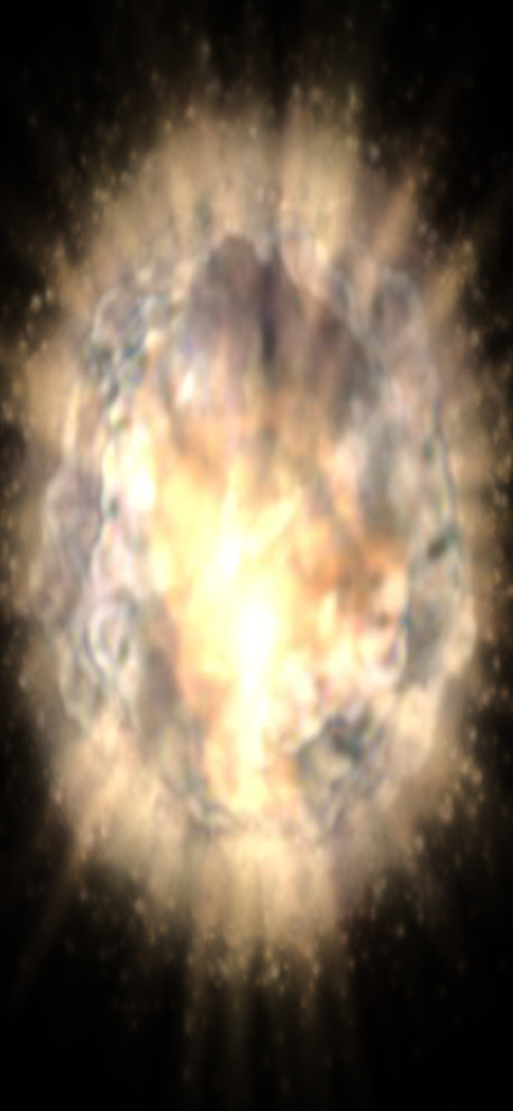 T-Bomb - Um efeito de explosão de bola de fogo brilhante do jogo móvel T-Bomb