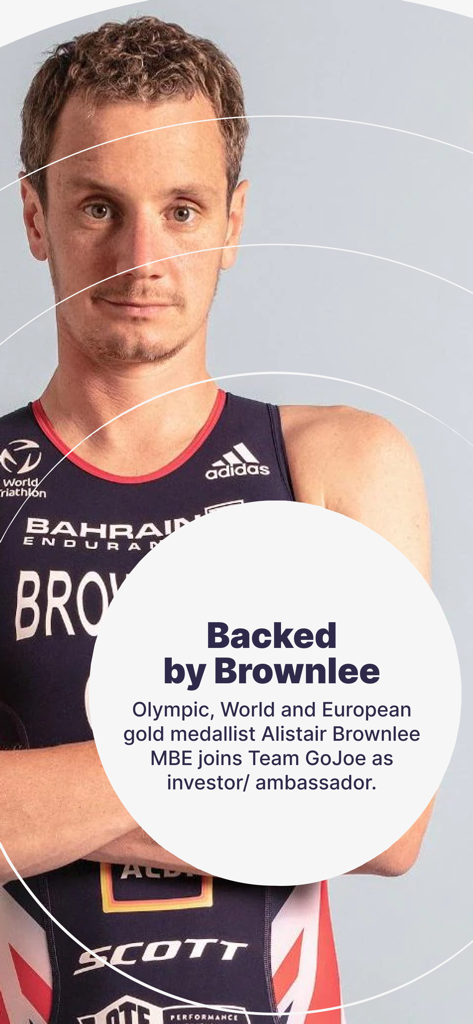 Alistair Brownlee Olympic gold medalist and GoJoe investor