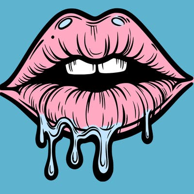 lips that look realistic and drip