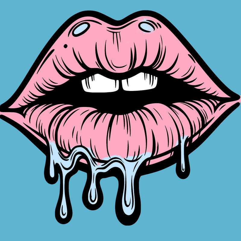 lips that look realistic and drip