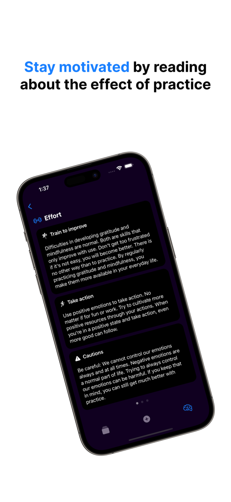 Diary+: Gratitude, Mindfulness - モチベーションを維持するためのマインドフルネスと感謝のヒントを表示するDiary Plusアプリ