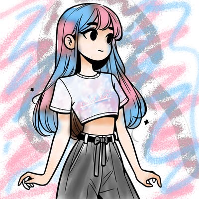 girl in a cute crop top
