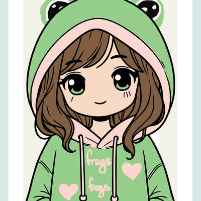 girl with hoodie