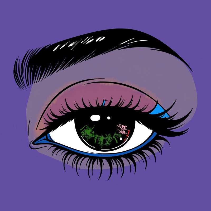 eye closed realistic