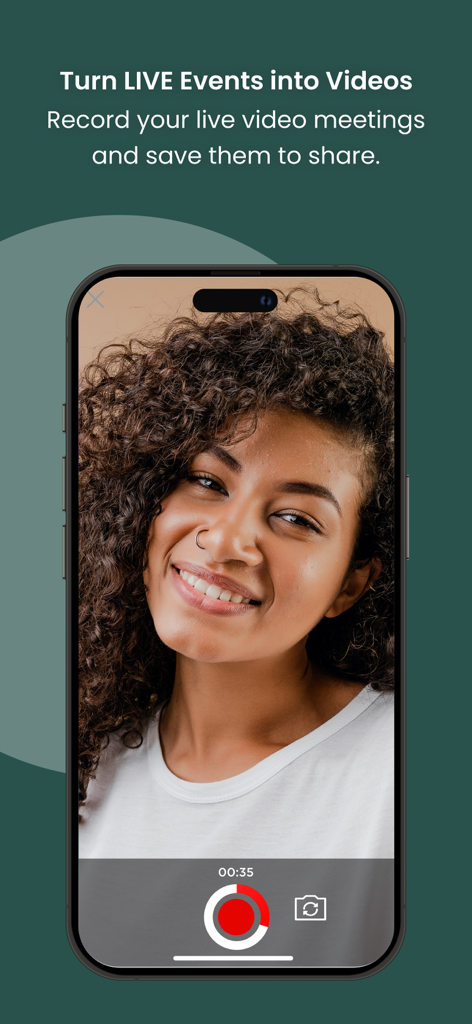 Partner.Co Share - Fonction d'enregistrement de l'application Partner.Co Share pour les événements en direct