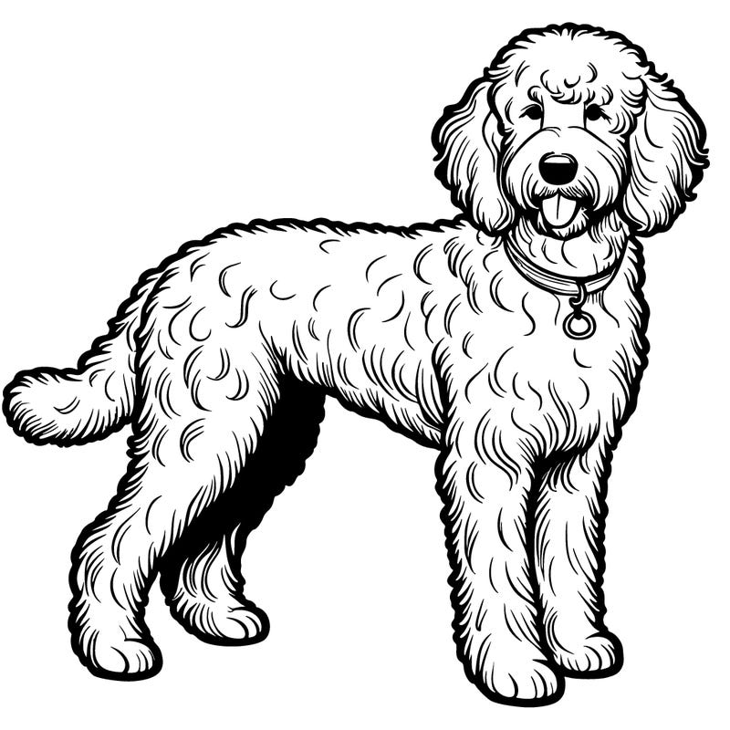 realistic goldendoodle