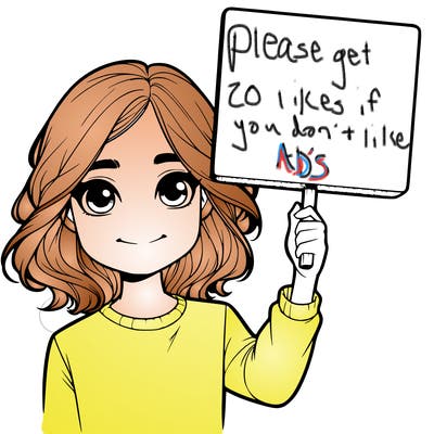 realistic girl holding up a sign