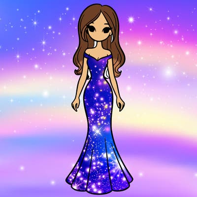 girl in long fitted dress