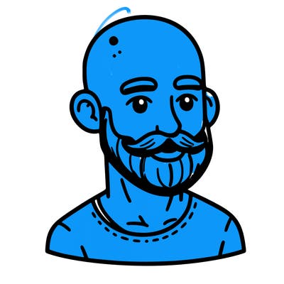 bald man with beard