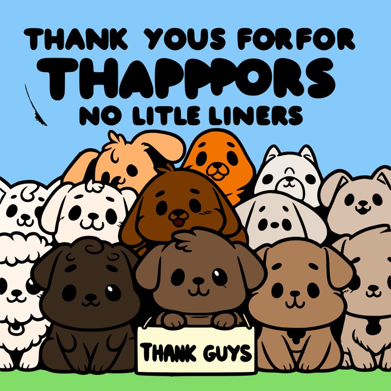 thank you guys for all your support dog