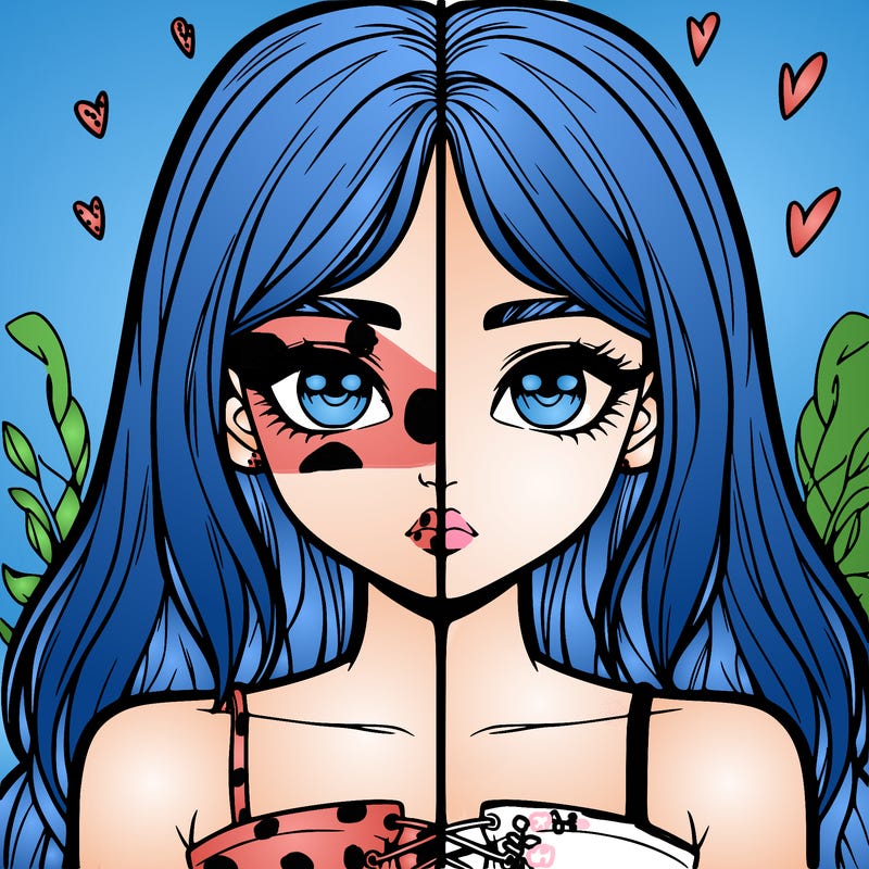 realistic girl split