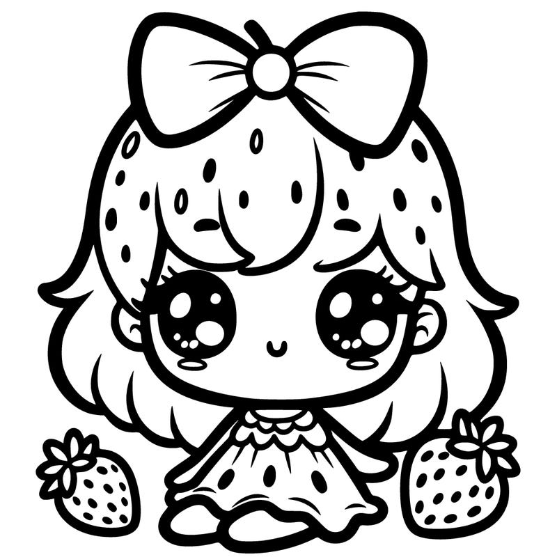 cute strawberry girl