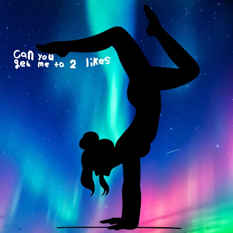 a woman doing a handstand