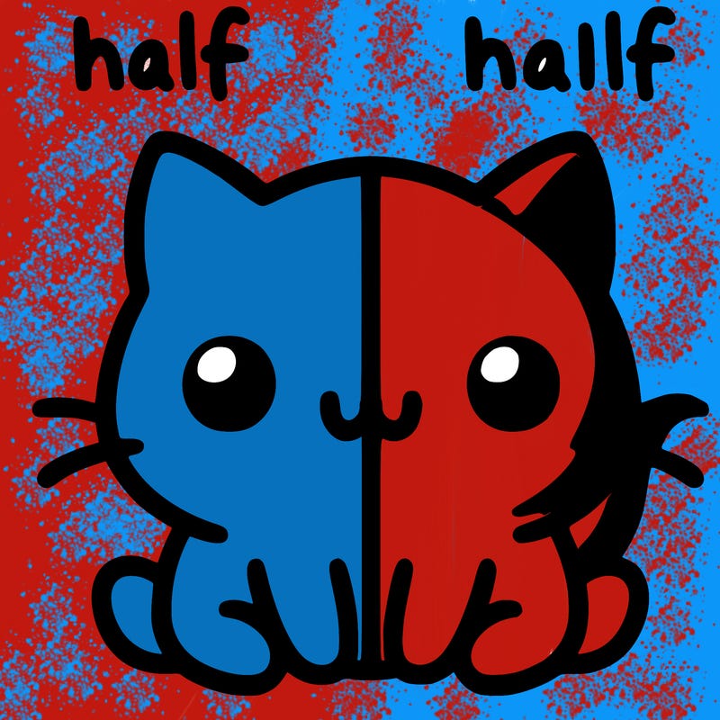 half and half period such.