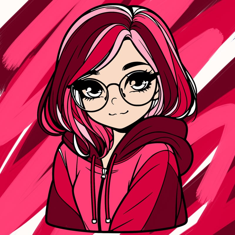 beautiful girl with glasses and hoodie