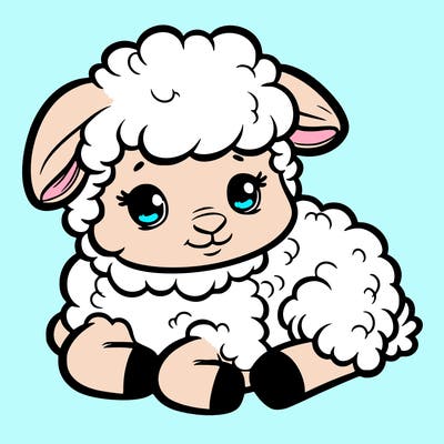 a baby sheep