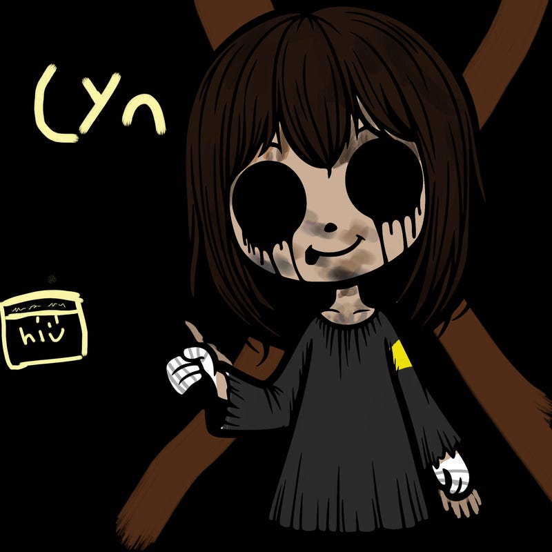 creepy girl with knife